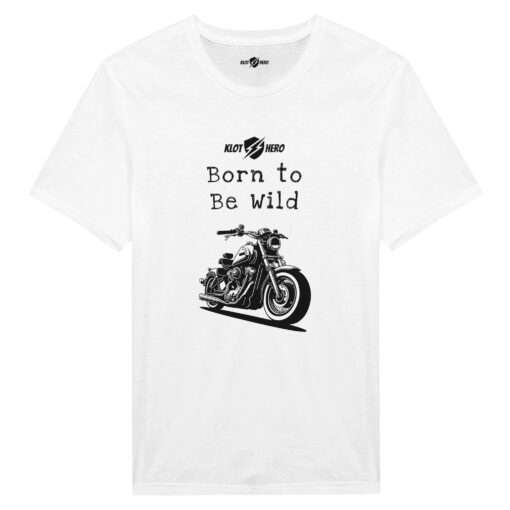 T-shirt Uomo “Born to Be Wild” – Maglietta Moto - Klothero