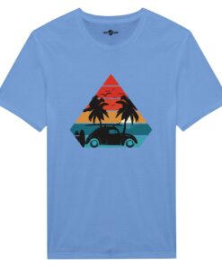 T-shirt Uomo Vintage Sunset Drive | Maglia Casual - Klothero