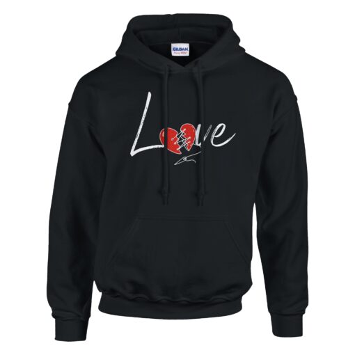Felpa Unisex con Cappuccio “Love”| Felpa Hoodie - Klothero