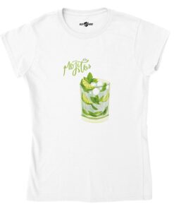 T-shirt Donna Mojito Mood |Maglia Stampa Drink - Klothero