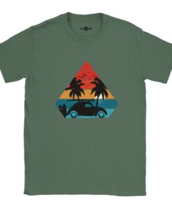 T-shirt Uomo Vintage Sunset Drive | Maglia Casual - Klothero