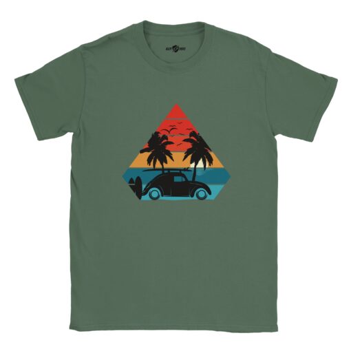 T-shirt Uomo Vintage Sunset Drive | Maglia Casual - Klothero
