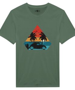 T-shirt Uomo Vintage Sunset Drive | Maglia Casual - Klothero