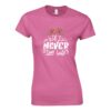 T-shirt Donna Casual "It's Never Too Late" in Cotone -