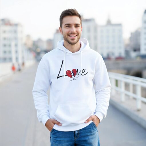 Felpa Unisex con Cappuccio “Love”| Felpa Hoodie - Klothero