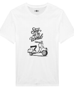 T-shirt Uomo Streetwear Stampa Scooter Vintage - Klothero