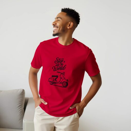 T-shirt Uomo Streetwear Stampa Scooter Vintage - Klothero