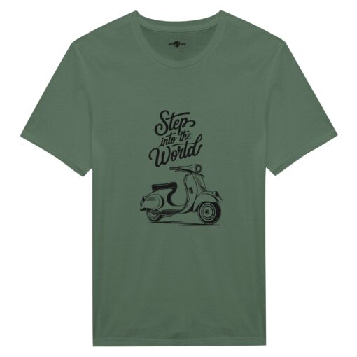 T-shirt Uomo Streetwear Stampa Scooter Vintage - Klothero
