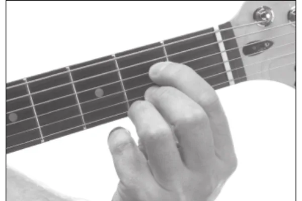 A13 chord — a hand playing it on the guitar fretboard
