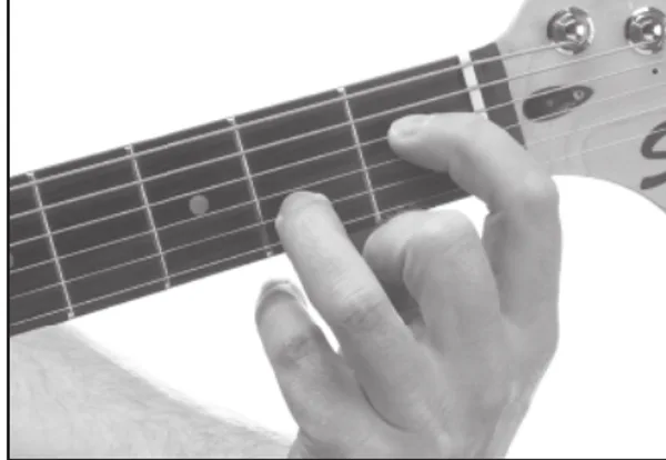 A7♯11 chord — a hand playing it on the guitar fretboard