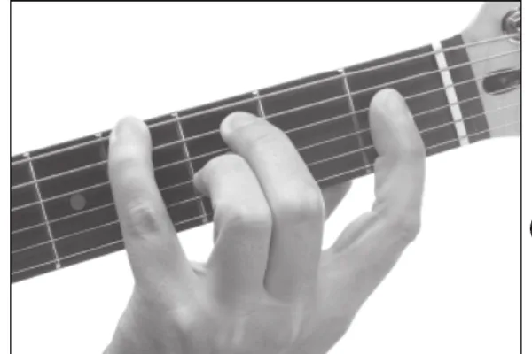 A♭add9 chord — a hand playing it on the guitar fretboard