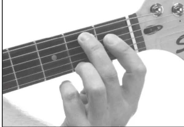 A♭7♯9 chord — a hand playing it on the guitar fretboard