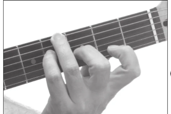 A♭9sus4 chord — a hand playing it on the guitar fretboard