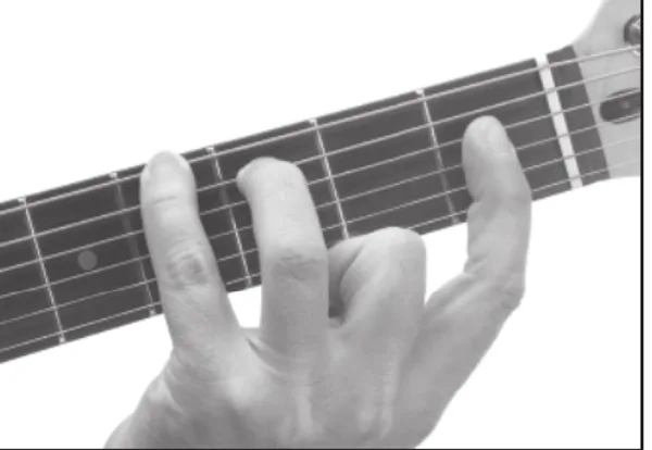 A♭6 chord — a hand playing it on the guitar fretboard