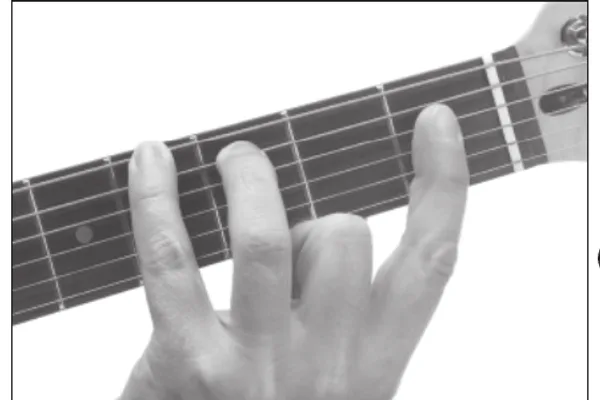 A♭ chord — a hand playing it on the guitar fretboard