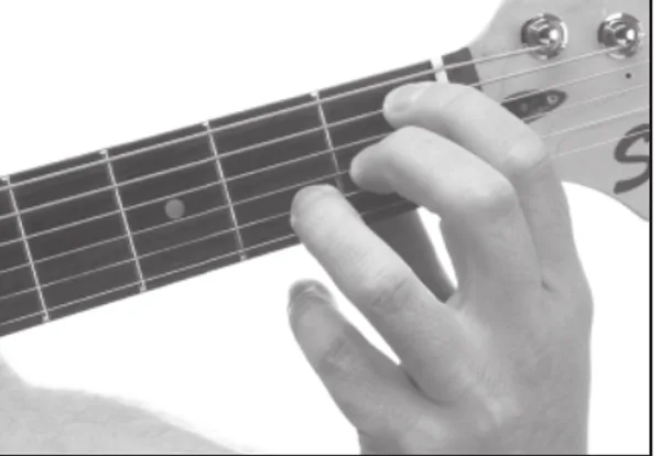 B♭7♭5(♯9) chord — a hand playing it on the guitar fretboard