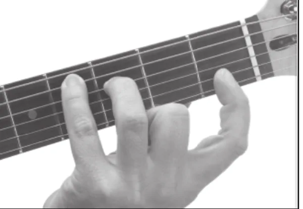 B♭m6/9 chord — a hand playing it on the guitar fretboard