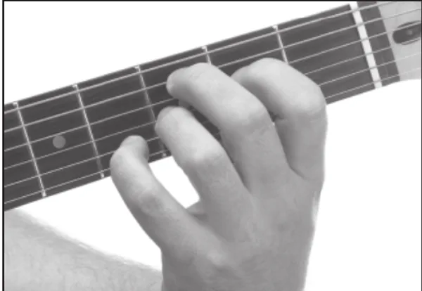 C7♯9 chord — a hand playing it on the guitar fretboard