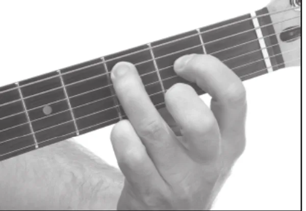 Cmaj7♯11 chord — a hand playing it on the guitar fretboard