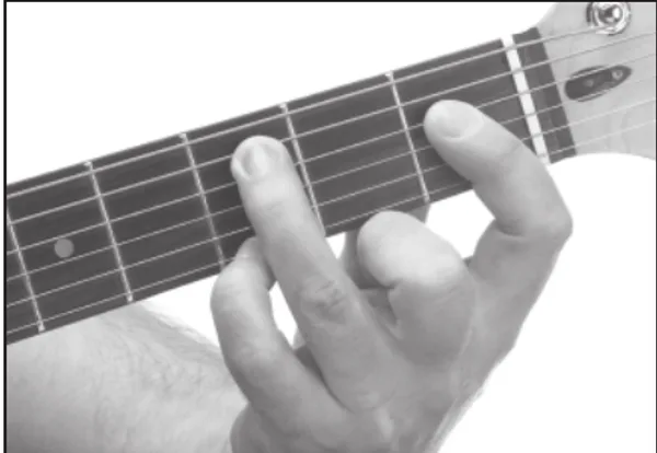 Cm♭6 chord — a hand playing it on the guitar fretboard
