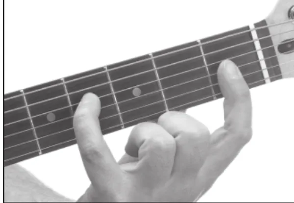 D7♭5(♯9) chord — a hand playing it on the guitar fretboard