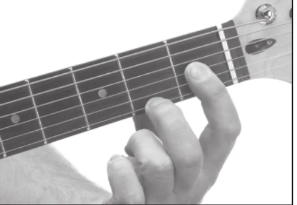 D7♯11 chord — a hand playing it on the guitar fretboard