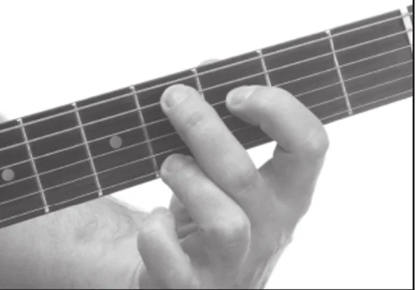 D♭7♯11 chord — a hand playing it on the guitar fretboard