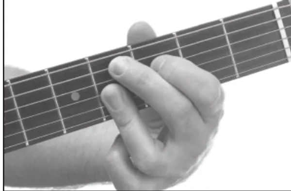 D♭9 chord — a hand playing it on the guitar fretboard