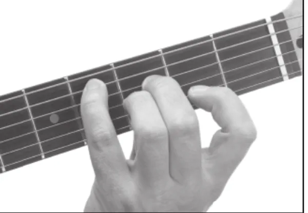 D♭6 chord — a hand playing it on the guitar fretboard
