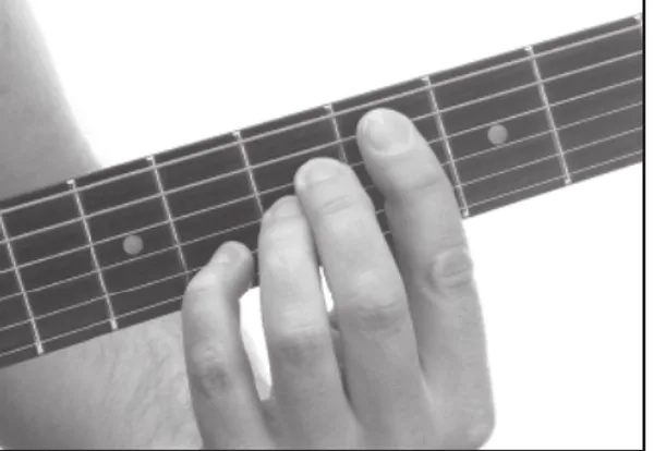 D♭maj7♯11 chord — a hand playing it on the guitar fretboard