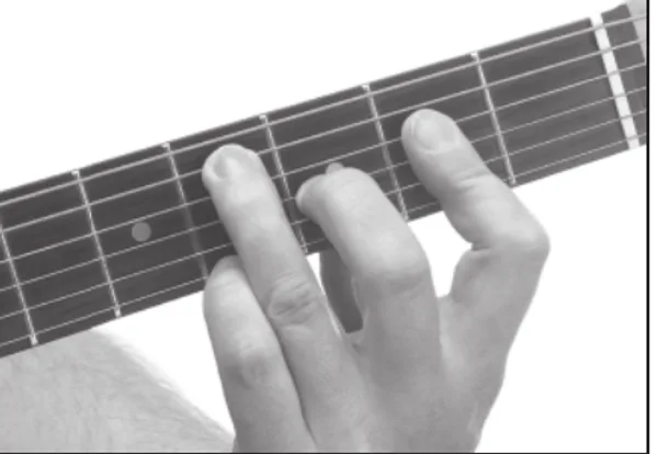 D♭m6 chord — a hand playing it on the guitar fretboard