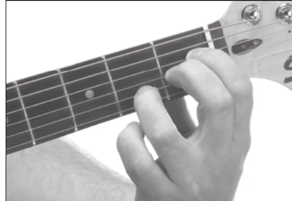 D♭m(add9) chord — a hand playing it on the guitar fretboard