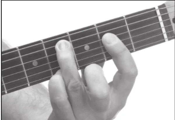 D♭m♭6 chord — a hand playing it on the guitar fretboard