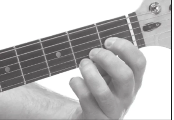 Dmaj7♯11 chord — a hand playing it on the guitar fretboard