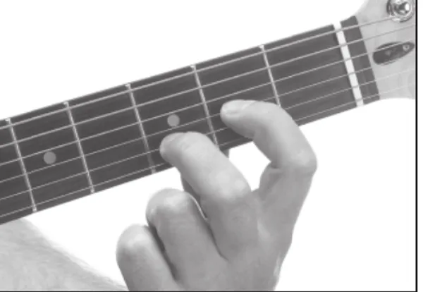 D5 chord — a hand playing it on the guitar fretboard