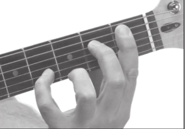 E7♯11 chord — a hand playing it on the guitar fretboard