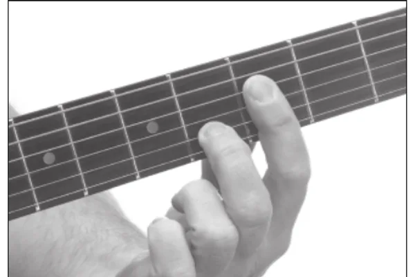 E♭add9 chord — a hand playing it on the guitar fretboard