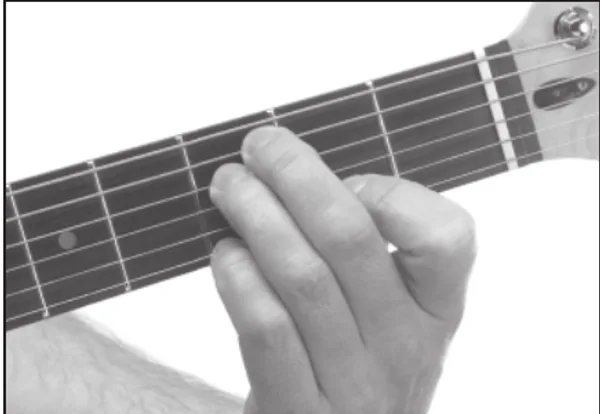 E♭13 chord — a hand playing it on the guitar fretboard