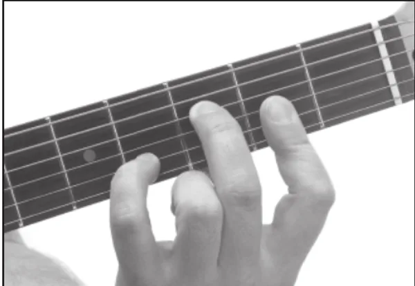F7♭9 chord — a hand playing it on the guitar fretboard