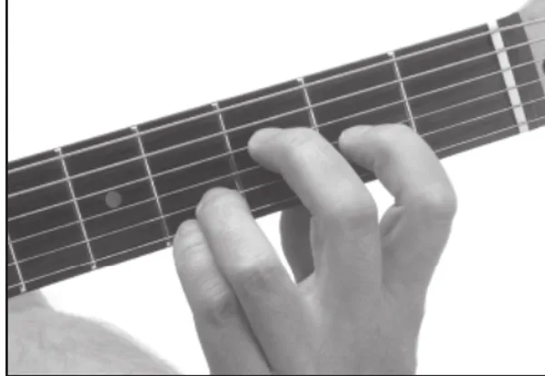 F7♯9 chord — a hand playing it on the guitar fretboard