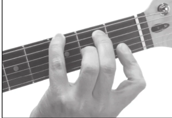 G11 chord — a hand playing it on the guitar fretboard