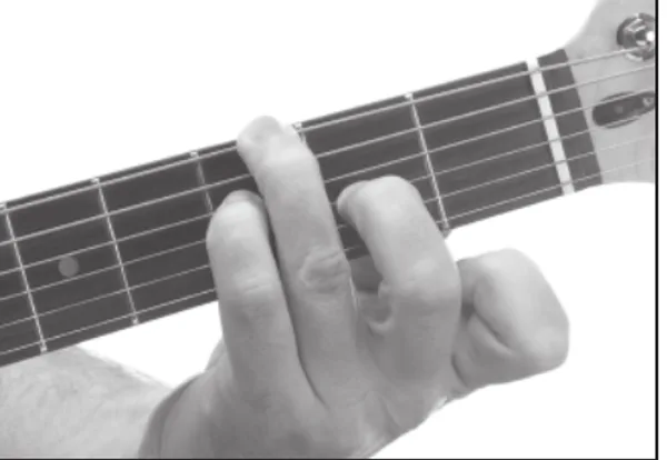 G13 chord — a hand playing it on the guitar fretboard