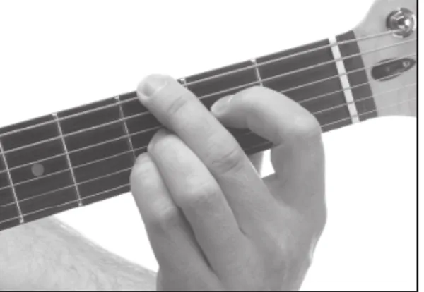 Gm6/9 chord — a hand playing it on the guitar fretboard