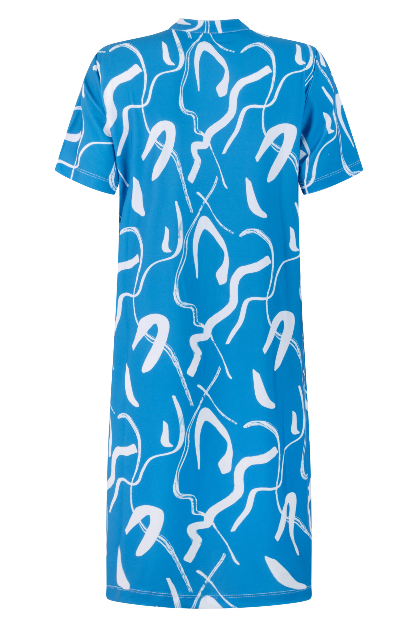 Zoso Printed Dress Ursela Cobalt/White - Lynny's Boutique