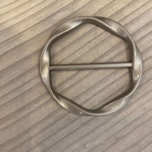 Top Speld Rond Mat zilver