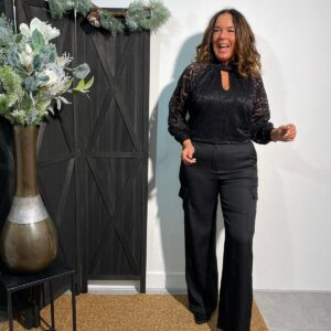 Cargo Broek Bianca Zwart