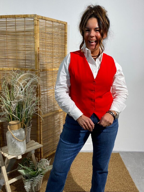 Biba Gilet Rood
