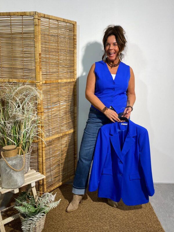 Biba Gilet Kobalt - Afbeelding 4