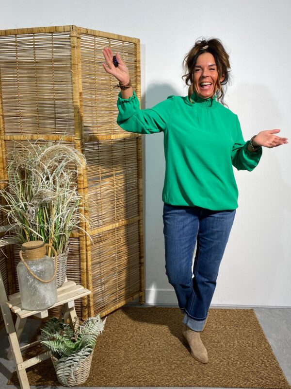 New Collection Top Groen "Kim" - Afbeelding 2
