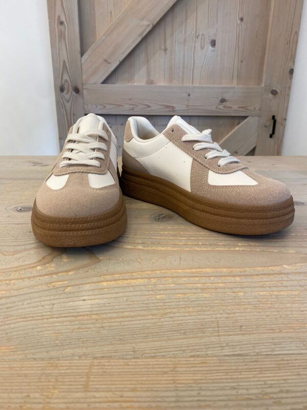 Sneaker  Offwhite/Taupe - Afbeelding 3